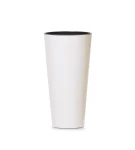 Donica wysoka 57 cm biała Tubus Slim Shine