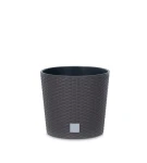 Duża donica rattanowa 40 cm Round brązowa