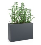 Donica wysoka prostokątna 100cm Longerino ANTRACYT  | 100x70 cm