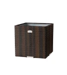 Donica rattanowa 46x46 cm kwadratowa bez wstawek, różne kolory