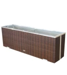 Donica rattanowa 150x50 cm prostokątna, różne kolory