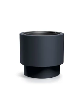 Donica antracytowa okrągła Heos 40 cm