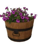 Donica drewniana dębowa szeroka, różne kolory i rozmiary