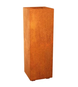 Donica metalowa - Corten ALTO 1 | 30x30x90cm