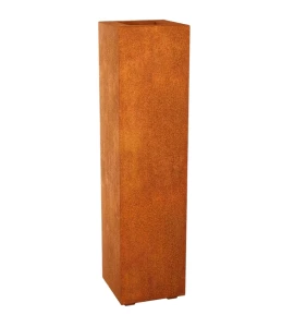 Donica metalowa - Corten ALTO 2 | 30x30x120cm