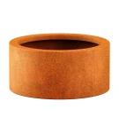 Donica okrągła duża metalowa - Corten Circulo 4| 60x30 cm