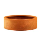 Donica metalowa - Corten Circulo 7| 90x30 cm