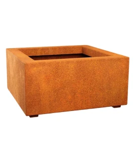 Donica metalowa - Corten Bajo 2| 60x60x30 cm