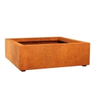 Donica metalowa - Corten Bajo 3| 90x90x30 cm