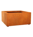 Donica metalowa - Corten Bajo 6 | 90x90x45 cm