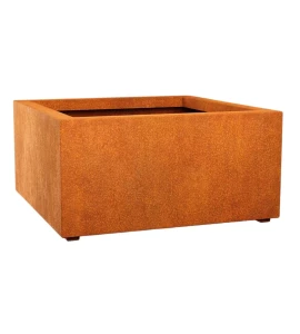 Donica metalowa - Corten Bajo 6 | 90x90x45 cm