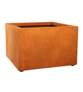 Donica metalowa - Corten Bajo 8 | 90x90x60 cm