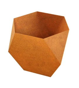 Donica geometryczna Corten Contenador| 100x100x95 cm