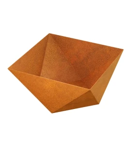 Donica geometryczna Corten Cubeta| 60x60x40 cm