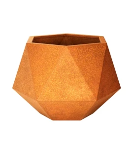Donica geometryczna Corten Hexagon