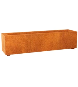 Donica długa Corten Largo 2| 120x30x30 cm