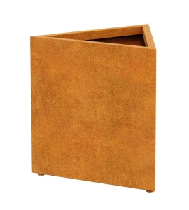 Donica długa Corten Triango 2| 100x87x60 cm