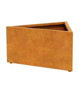 Donica długa Corten Triango 4 | 120x104x60 cm