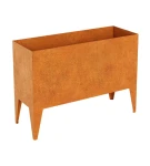 Donica na nóżkach Corten Pierna 6| 45x125x90 cm