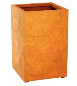 Donica prostokątna Corten Estrecho 2| 60x60 cm