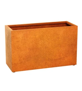 Donica prostokątna Corten Estrecho 8| 150x60 cm