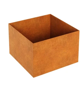 Donica bez rantów Corten Rapido B6 | 90x90x60 cm
