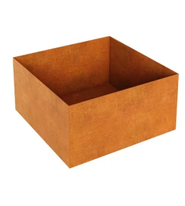 Donica bez rantów Corten Rapido B7 | 120x120x60 cm