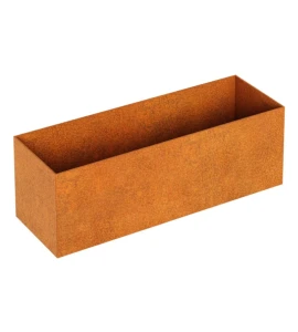 Donica bez rantów Corten Rapido L1 | 90x30x30 cm 
