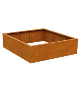 Donica bez dna Corten Nofondo 3 | 140x160x40 cm