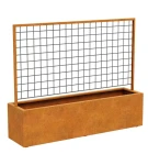 Donica z pergolą Corten Red Centro 2 | 200x50x160 cm