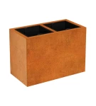 Donica z wkładem Corten Depo 6 | 85x45x60 cm