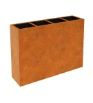 Donica z wkładem Corten Depo 16 | 165x45x120 cm