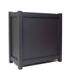 Donica metalowa antracytowa | 65x30x66 cm