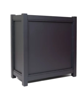 Donica metalowa antracytowa | 65x30x66 cm