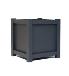 Donica metalowa ciemny grafit PROSTA| 50x50x50 cm