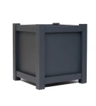 Donica metalowa ciemny grafit PROSTA| 57x57x60 cm