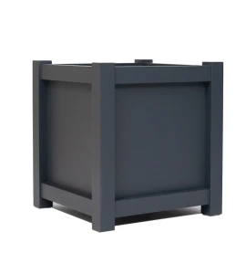 Donica metalowa ciemny grafit PROSTA| 57x57x60 cm