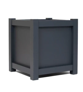 Donica metalowa ciemny grafit PROSTA| 77x77x75 cm