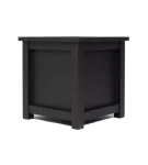 Donica metalowa antracyt Z PARAPETEM| 50x50x50 cm