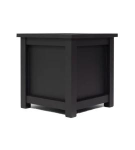 Donica metalowa antracyt Z PARAPETEM| 50x50x50 cm