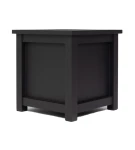 Donica metalowa antracyt Z PARAPETEM| 57x57x60 cm