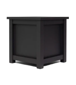 Donica metalowa antracyt Z PARAPETEM| 57x57x60 cm