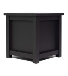 Donica metalowa antracyt Z PARAPETEM | 77x77x75 cm