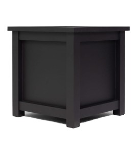 Donica metalowa antracyt Z PARAPETEM | 77x77x75 cm