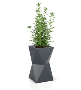 Donica wysoka 70cm Valencia ANTRACYT | 40x70 cm