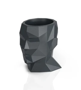 Donica geometryczna głowa 40 cm Adonis antracyt