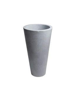 Donica wysoka 75 cm Della JASNY SZARY | 40x75 cm
