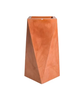 Donica geometryczna wysoka 90 cm Nevis TERAKOTA | 55x90 cm