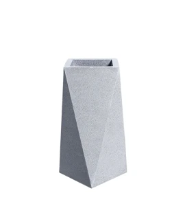 Donica geometryczna wysoka 75 cm Nevis JASNY SZARY | 46x75 cm