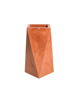 Donica geometryczna wysoka 75 cm Nevis TERAKOTA | 46x75 cm